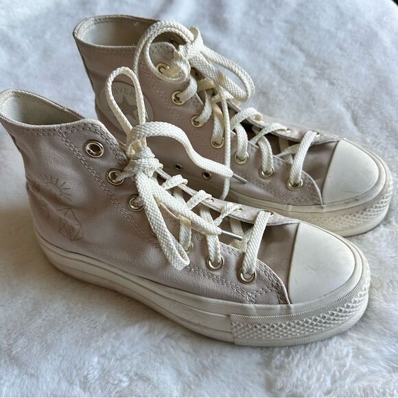Converse Desert Sand Festival Platform Sneakers Women’s Size 6.5 - Picture 3 of 16